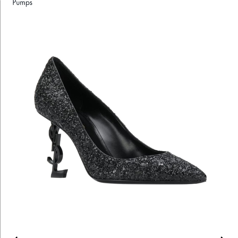 Saint Laurent Opyum 85 Glitter Pump